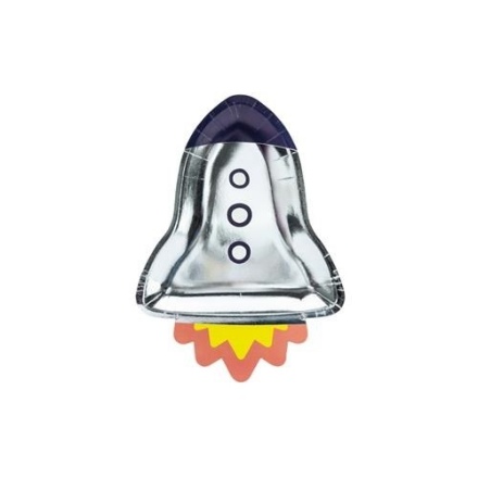 Obrázek Papírové talíře Space 30 cm - 6 ks