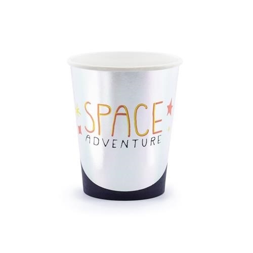 Levně Papírové party kelímky Space 6 ks