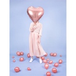 Obrázek z Foliový balonek srdce rose gold 61 cm 