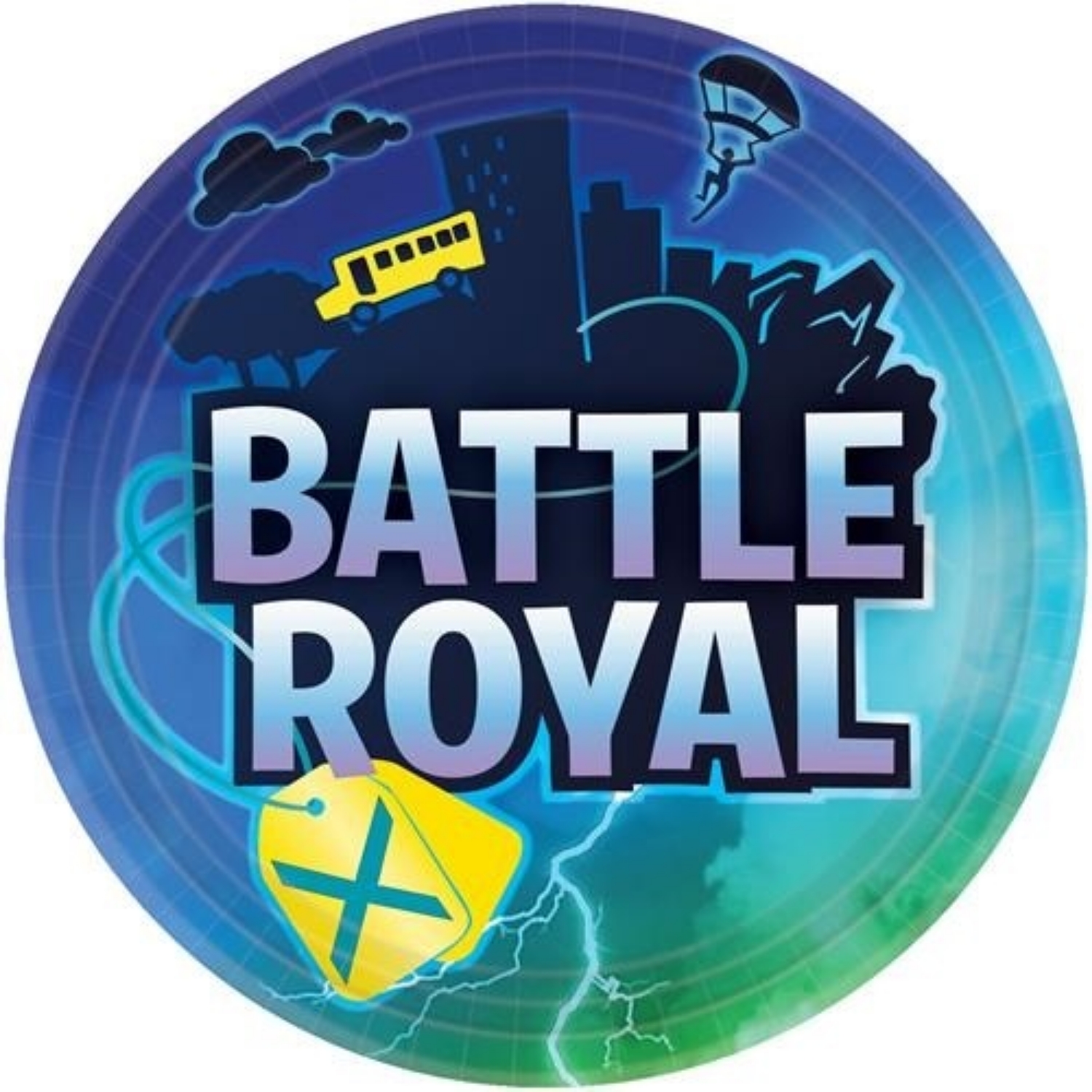 Levně EKO Party papírové talíře Battle Royal 23 cm - 8 ks