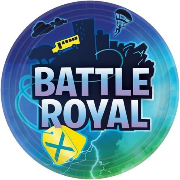 Obrázek z EKO Party papírové talíře Battle Royal 23 cm - 8 ks 