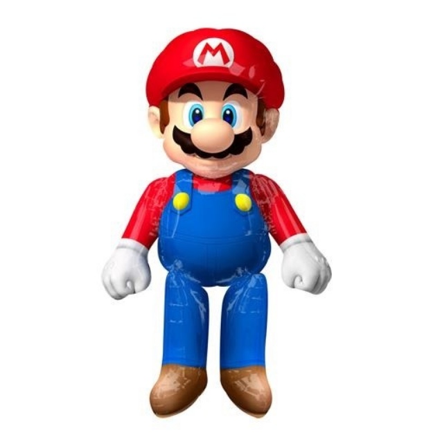 Obrázek z Chodící foliový balonek Super Mario 91 x 152 cm 
