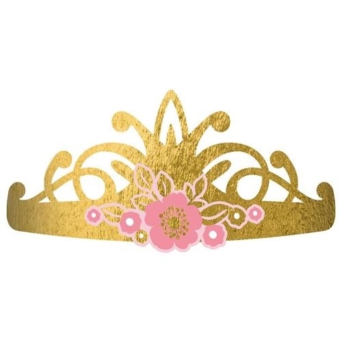 Levně Party papírové korunky Na den princeznou 8 ks