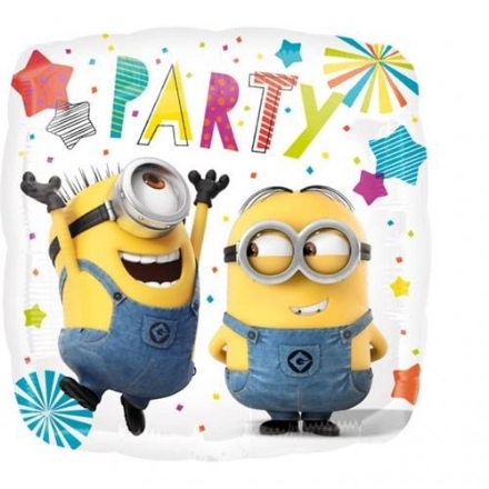 Picture of Foliový balonek čtverec Mimoni Party 43 cm