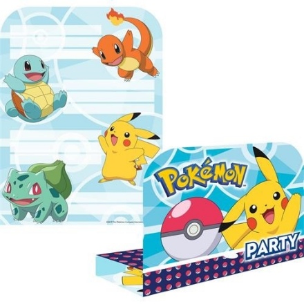 Obrázek Party pozvánky Pokemon 8 ks