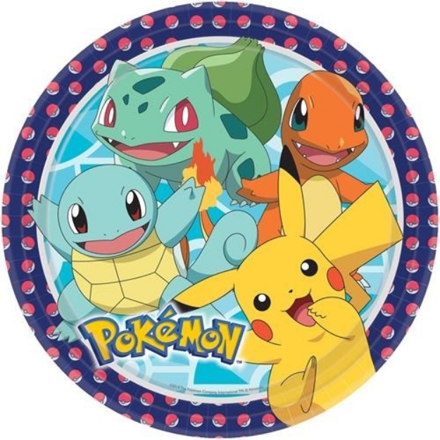Obrázok z EKO Papírové talíře Pokemon 23 cm - 8 ks