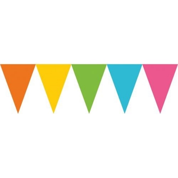 Obrázek z Vlaječková girlanda barevná pastelová 457 cm 