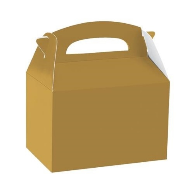 Obrázok z Darčeková krabička zlatá 12 x 10 x 15 cm 