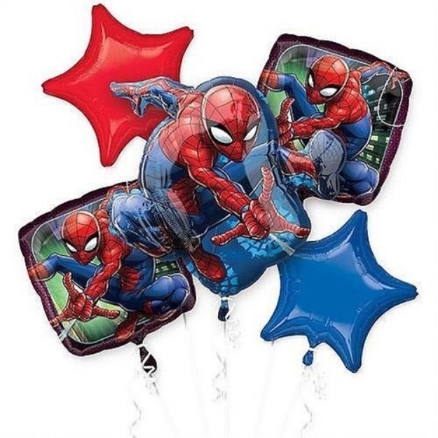 Obrázok z Sada fóliových balónikov Spiderman - 5 ks