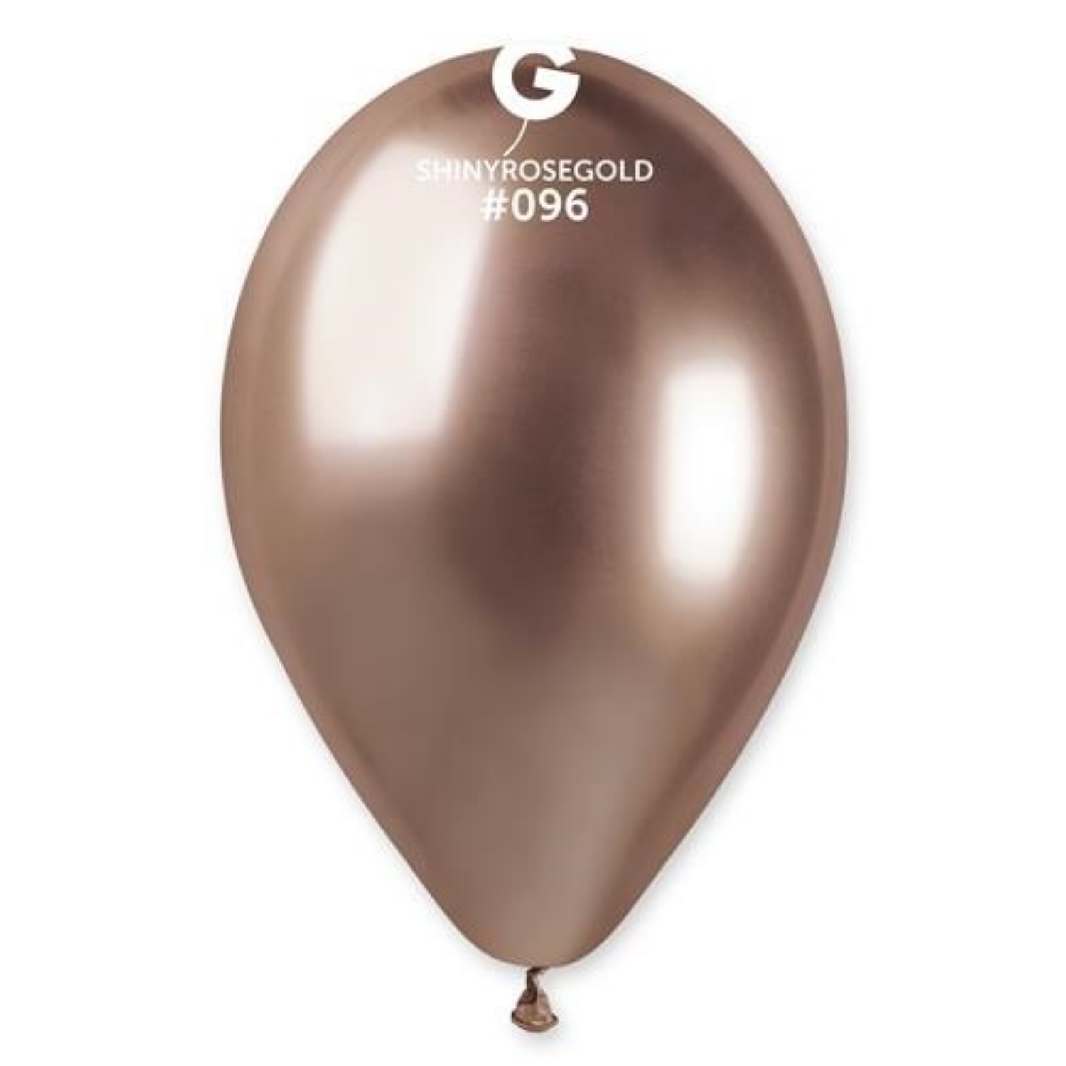 Latexový balonek Gemar Chrom rose gold 33 cm