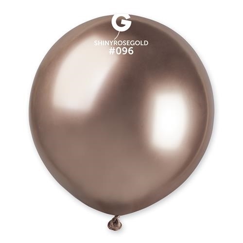 Levně Latexový balonek Gemar Chrom rose gold 48 cm