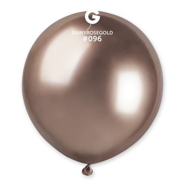 Obrázek Latexový balonek Gemar Chrom rose gold 48 cm
