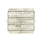 Obrázek z TABULKA Srdce s písmeny a čísly 31 x 29 cm 