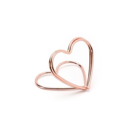 Obrázok z Stojanček na menovky srdce rose gold - 10 ks