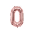 Obrázok z Foliová číslice - rose gold 0 - 86 cm