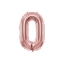 Obrázek Foliová číslice - rose gold 0 - 86 cm