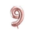 Picture of Foliová číslice - rose gold 9 - 86 cm