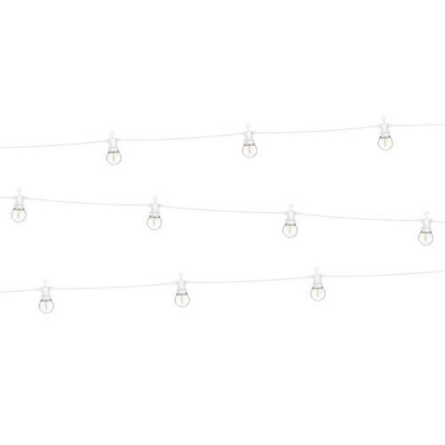 Obrázok z Svetelný reťaz s LED žiarovkami - biely 8 m