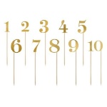 Obrázek z Ozdoba na dort - číslice zlaté 11 ks - PartyDeco 