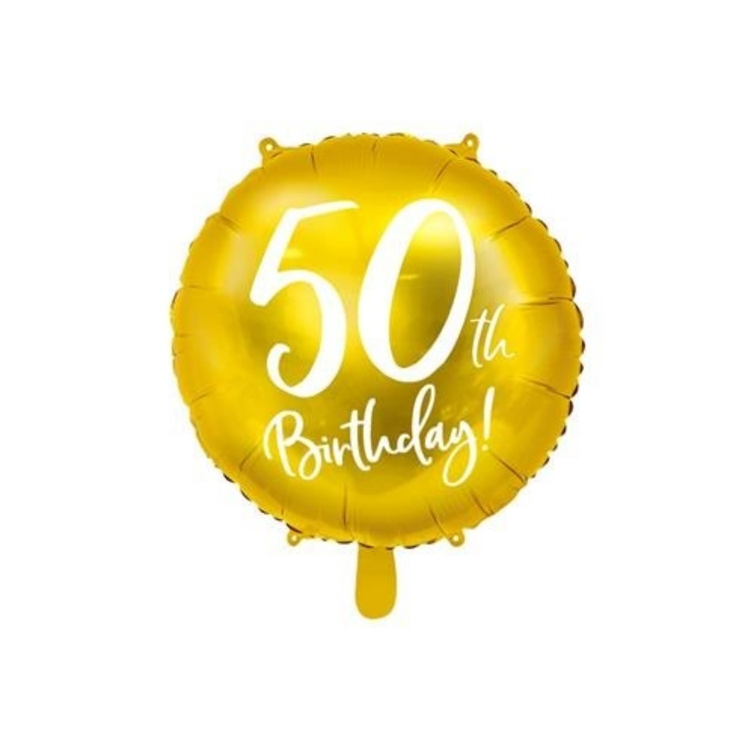 Foliový balonek zlatý - 50th Birthday - 45 cm