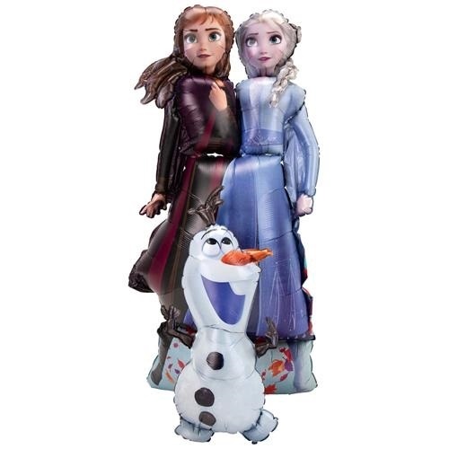 Levně Chodící balonek Elsa, Anna a Olaf 68 x 147 cm - Frozen 2