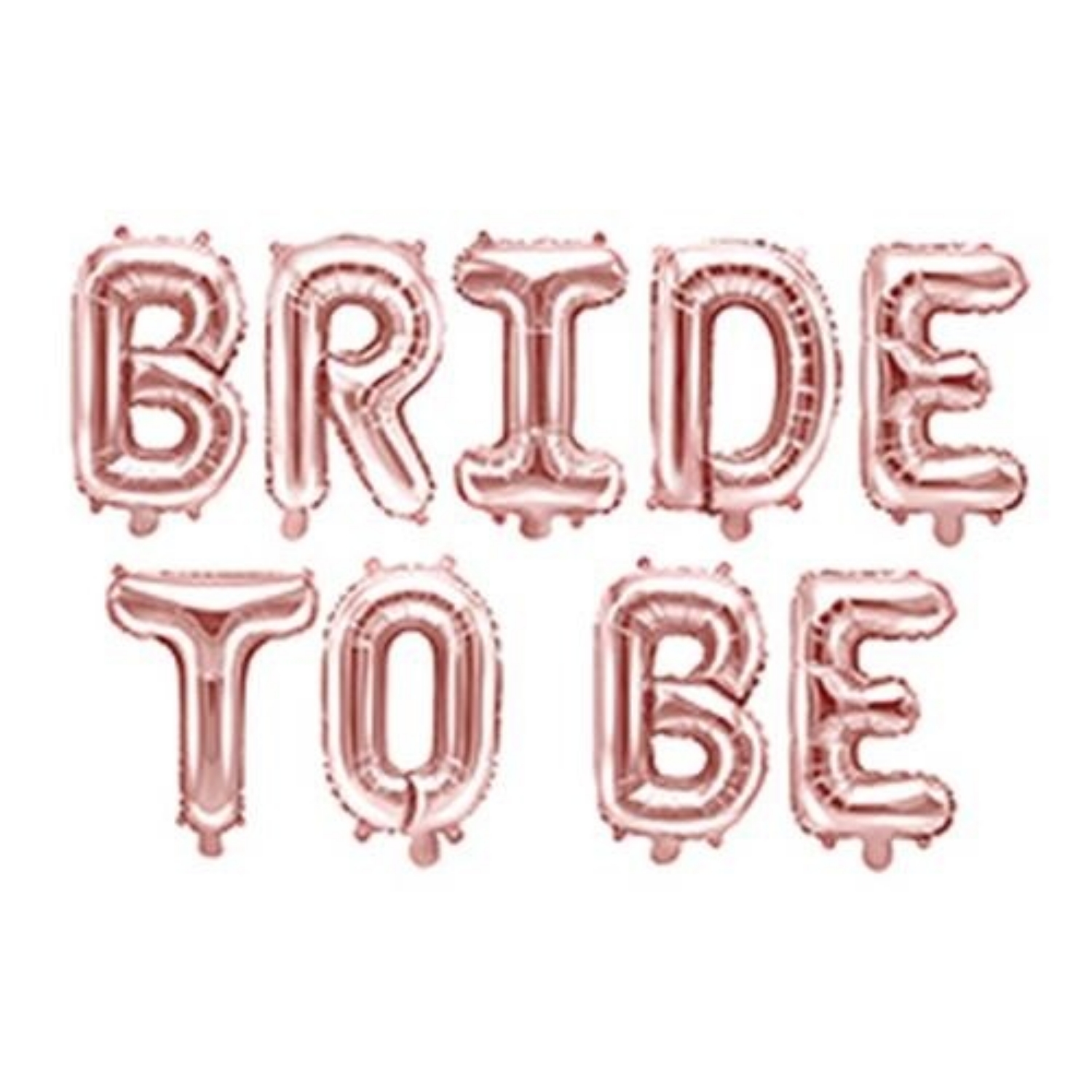 Foliový nápis Bride To Be v rose gold barvě 340 x 35 cm