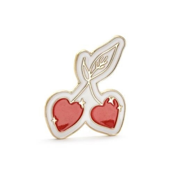 Kovový odznáček Cherry Bomb 3 x 4 cm