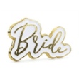 Obrázek Kovový odznáček Bride 3 x 2 cm