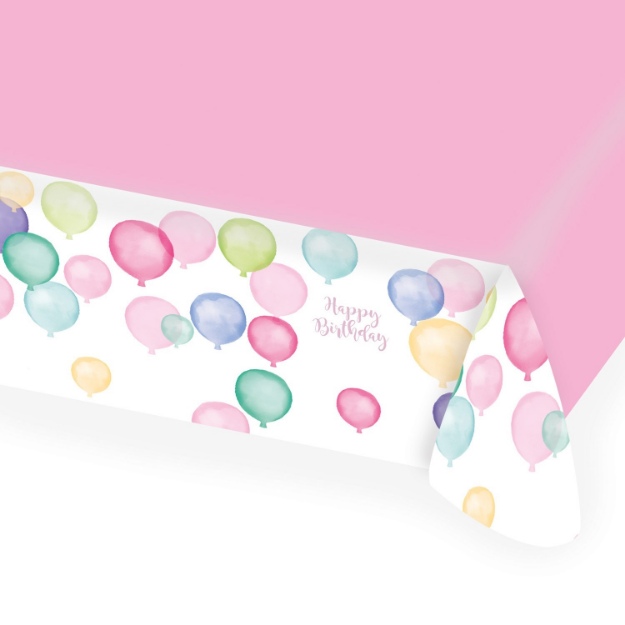 Obrázok z Papierový party obrus Pastel Balloons 115 x 175 cm