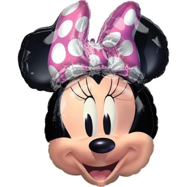 Obrázek z Foliový balonek hlava Minnie Mouse Forever 53 x 66 cm 