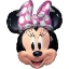 Obrázek Foliový balonek hlava Minnie Mouse Forever 53 x 66 cm