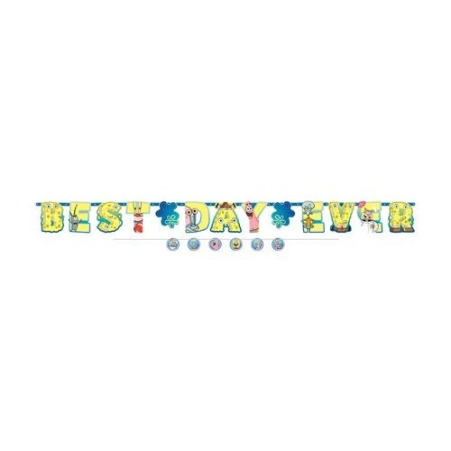 Party nápis Sponge Bob Best Day Ever 320 cm