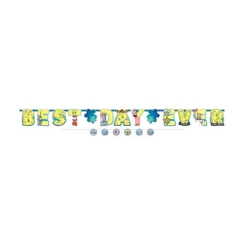Party nápis Sponge Bob Best Day Ever 320 cm