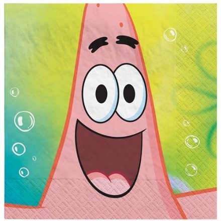 Obrázek Papírové ubrousky Sponge Bob 16 ks