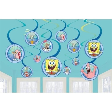 Obrázek Závěsné spirály Sponge Bob 12 ks