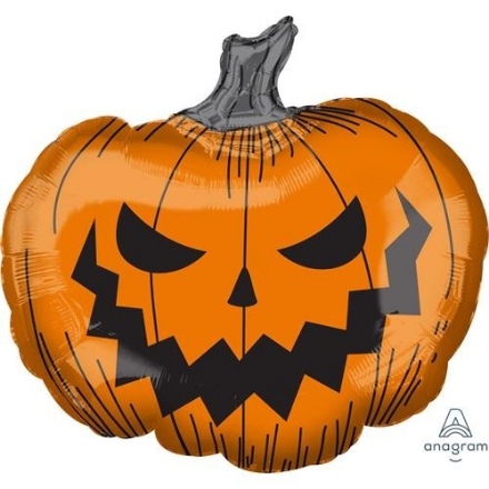 Obrázek Foliový balonek halloween - strašidelná dýně 73 cm