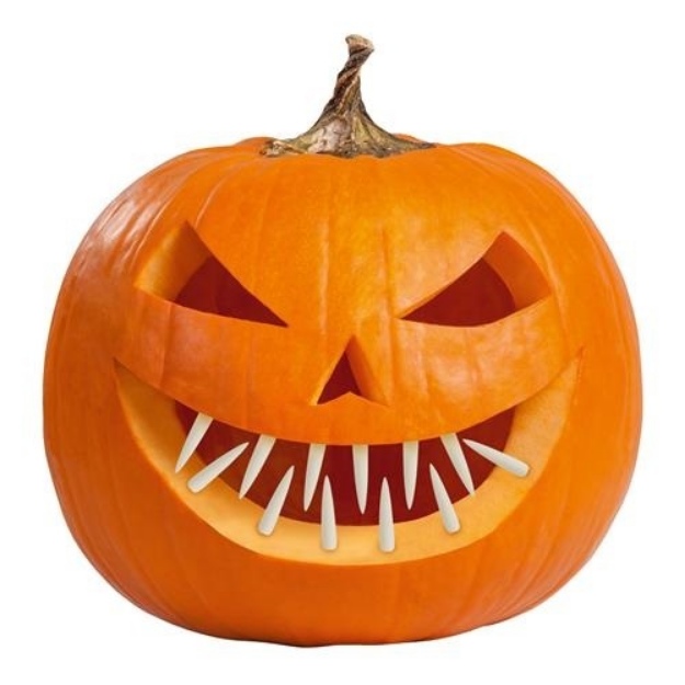 Obrázek z Halloweenská dekorace zuby do dýně 