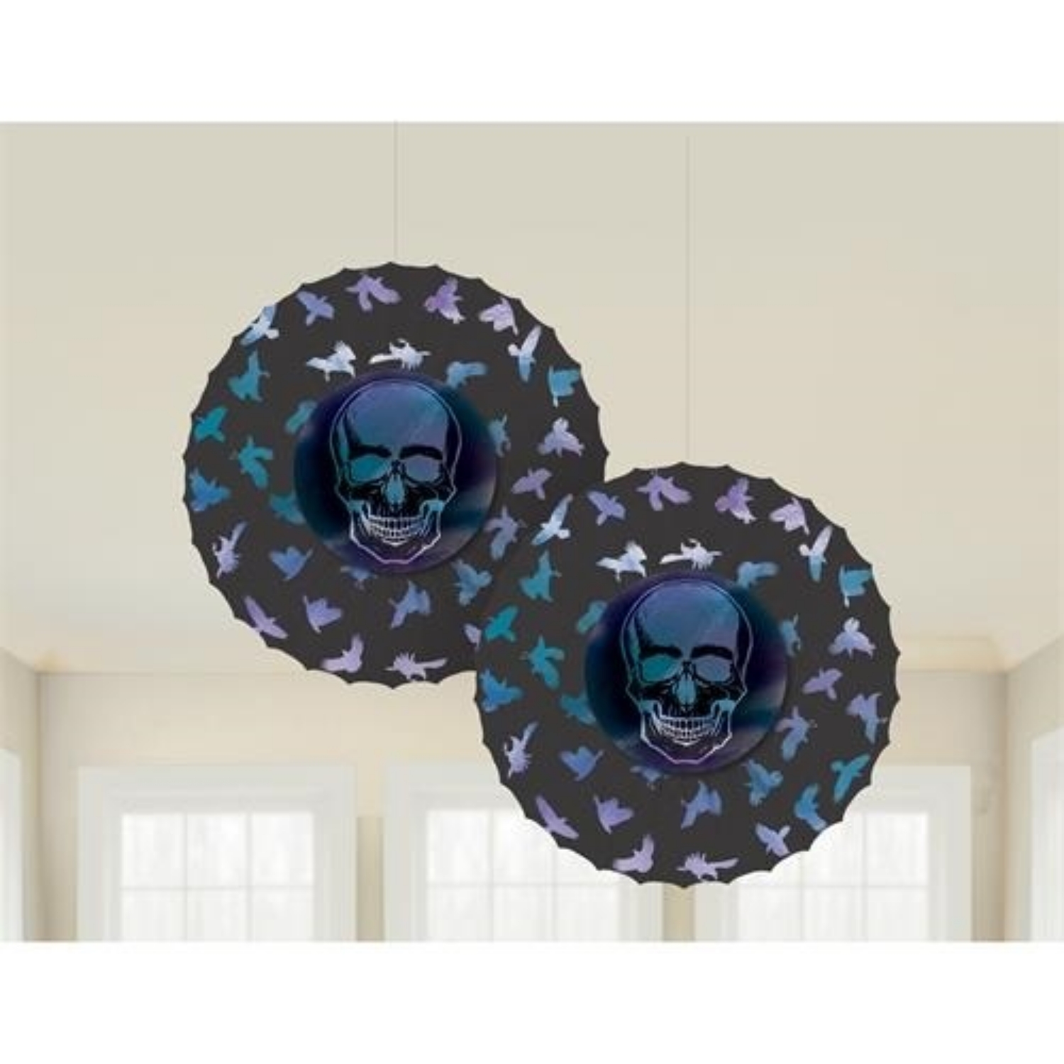 Levně Papírové rozety Goblet Skeleton 2 ks
