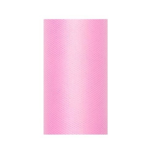 Levně Tyl dekorační světle růžový 30 cm x 9 m
