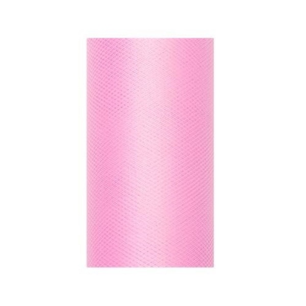 Tyl dekorační světle růžový 30 cm x 9 m