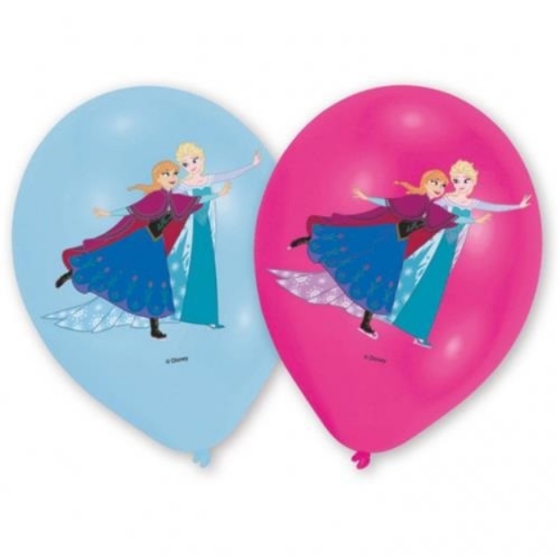 Obrázok z Latexové balóniky Frozen Ľadové kráľovstvo - farebná potlač 6 ks 