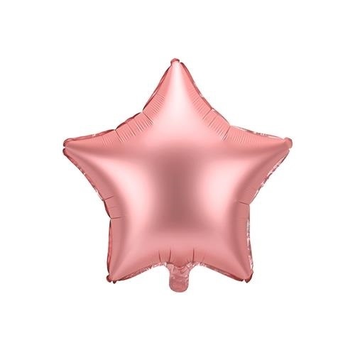 Levně Foliový balonek hvězda rose gold 48 cm - balená