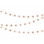 Obrázok z Závesná girlanda hviezdičky rose gold 360 cm