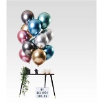 Obrázek z Balonkový buket Chrome Luxus mix - 12 ks 
