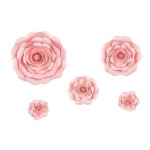 Obrázek z Závěsná dekorace květinový růžový - 5ks 