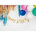 Obrázek z Party nápis zlatý Happy Birthday 62 cm 