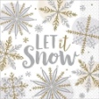 Picture of Papírové vánoční ubrousky Let it Snow 16 ks