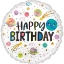 Obrázek Foliový balonek Galaxy Smile - Happy Birthday 45 cm