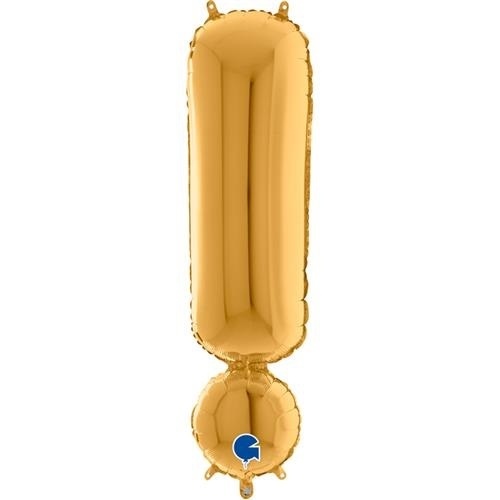 Fóliový symbol Výkričník zlatý 102 cm