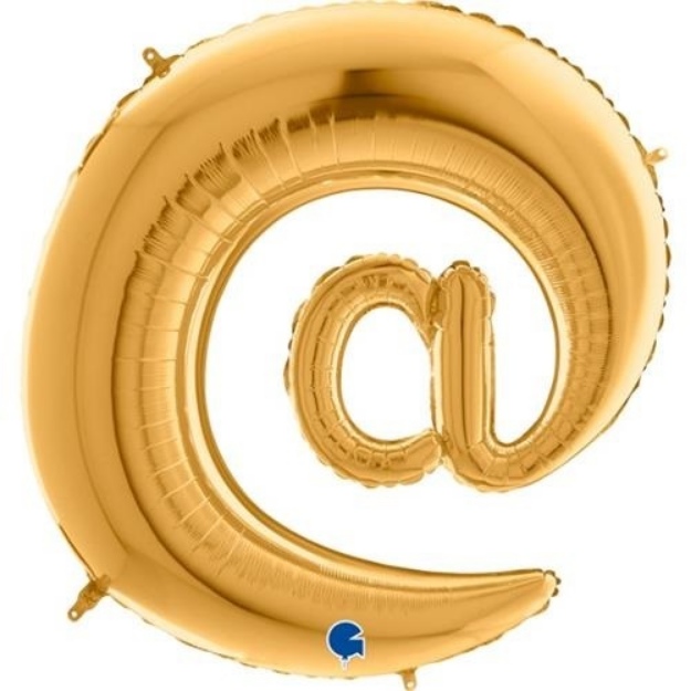 Obrázok z Fóliový symbol Zavináč zlatý 102 cm 